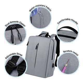 15.6" WAYU Laptop Backpack with External USB Port 03
